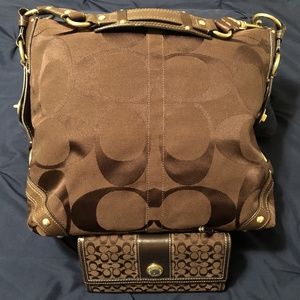 Coach purse and wallet
